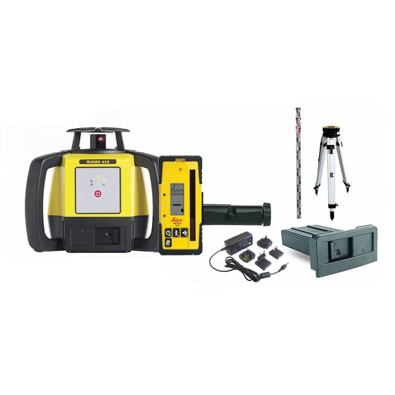 Leica Rugby 610 Pro Pack Laser Level with RE160