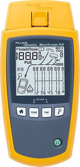 Fluke Networks MS-POE MS-POE, MicroScanner POE Cable Verifier 